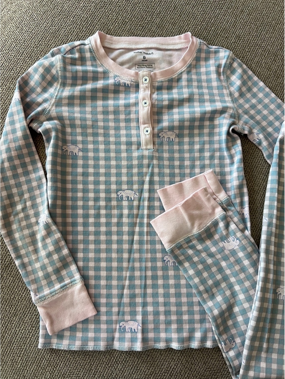 Roller Rabbit Gingham Pajamas Set - Picture 1 of 5